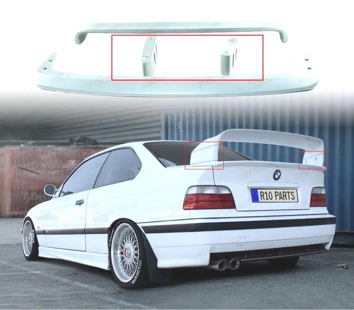 RÉHAUSSEUR AILERON E36 M3 GT ABS, Autos : Pièces & Accessoires, Carrosserie & Tôlerie, Envoi