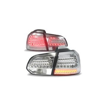 FEUX ARRIÈRE POUR VOLKSWAGEN VW GOLF 6 08-12 FULL LED CHROMÉ, Autos : Pièces & Accessoires, Éclairage, Verzenden