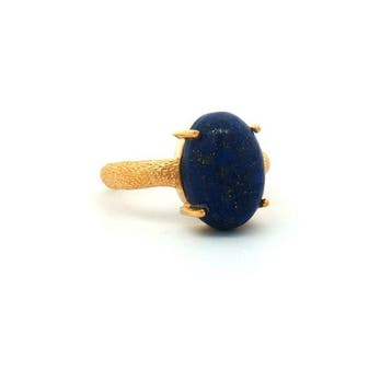 Zonder minimumprijs - Ring Zilver - 5.00ct. tw. Lapis lazuli