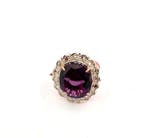 Zonder minimumprijs - Ring - 9 kt. Roségoud, Zilver Amethist, Nieuw