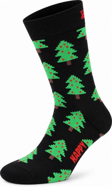 Happy Socks Sokken Holiday Trees maat 41-46 Heren, Kleding | Heren, Verzenden, Nieuw, Zwart, Happy Socks
