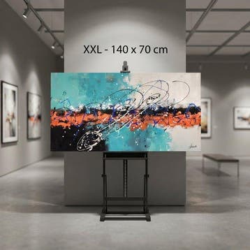 Monika Spiewak - Abstract - Oil Painting Stretched On The