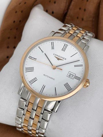 Longines - Elegance Automatic 18K Gold/Steel - Zonder, Nieuw