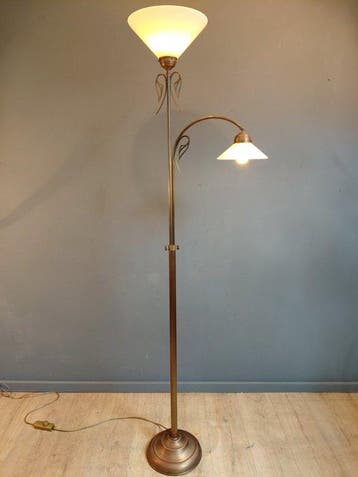 Staande lamp - Opaline glas - Berliner - 2 Lights