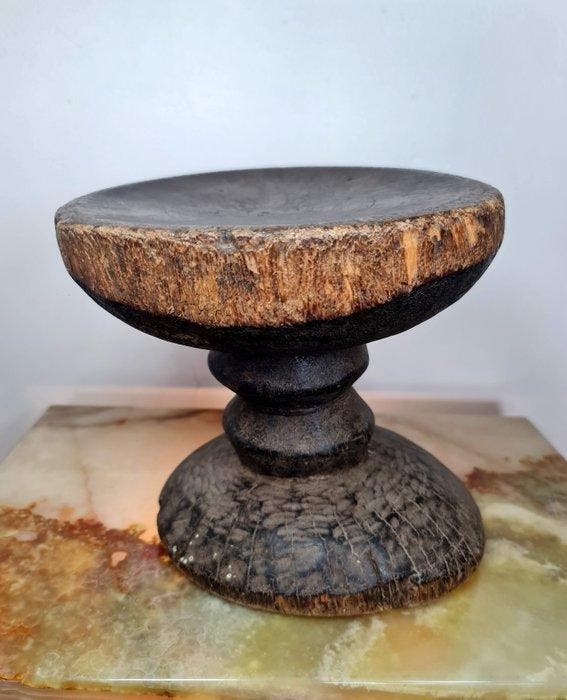 Stoel - Hout - Oude Lobi-stoel, Antiquités & Art, Art | Art non-occidental