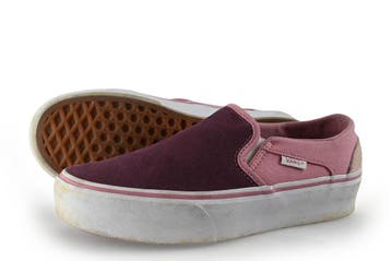 Vans Instappers in maat 37 Rood, Kleding | Dames, Schoenen, Verzenden, Instappers, Zo goed als nieuw, Vans