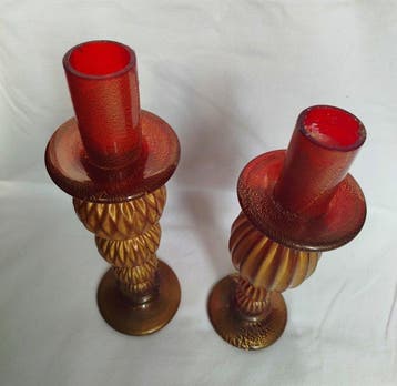 Gambaro e Poggi - Kaarsenhouder (2) - Glas