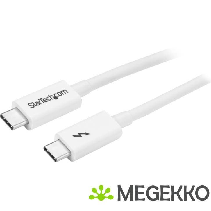 StarTech.com Thunderbolt 3 20Gbps 100W USB Type-C 1m Wit, Computers en Software, Overige Computers en Software, Nieuw, Verzenden