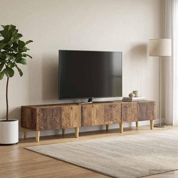 vidaXL TV Kast 147 x 34,5 x 30 cm Oud hout Bewerkt hout, Huis en Inrichting, Verzenden, Nieuw