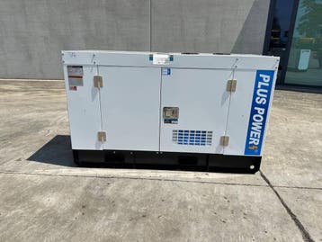 Veiling: Generator PlusPower GF2-25 KVA Diesel 2025 Nieuw, Articles professionnels, Machines & Construction | Générateurs, Ophalen