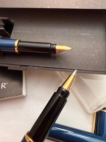 Parker - Pen and Roller - Lapis Lazuli blue - Stylo à bille