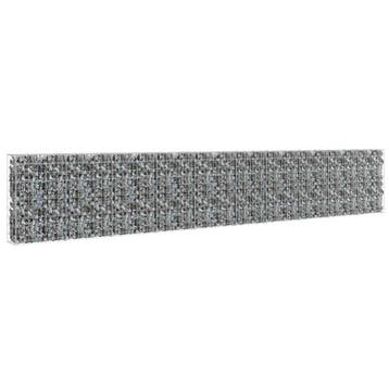 vidaXL Schanskorfmuur met deksels 600x30x100 cm, Tuin en Terras, Verzenden, Nieuw