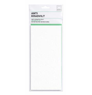 Antikras vilt met plaklaag (wit, 20x9 cm), Verzenden, Nieuw