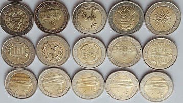 Europa. 2 Euro 2009/2026 (20 coins) (Zonder minimumprijs)
