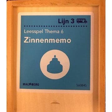 Lijn 3  Leesspel Thema 6 Zinnen memo, Verzenden, Nieuw