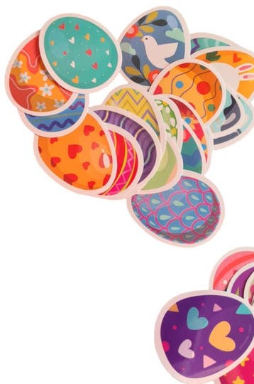10x Sticker mix paaseieren pasen (Stickers), Verzenden, Nieuw, Meerdere stickers