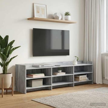 vidaXL TV Kast 168 x 33 x 47 cm Grijs Sonoma Bewerkt hout, Verzenden