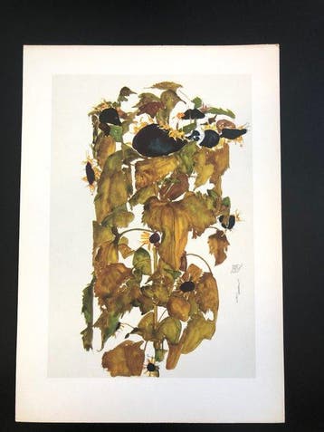 Egon Schiele (1890-1918), after - Sonnenblumen