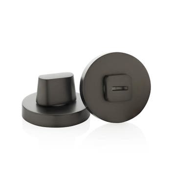 Antraciet grijs wc slot Luxor rond - met vrij/bezet indic..., Doe-het-zelf en Bouw, Ophalen of Verzenden, Nieuw, Overige materialen