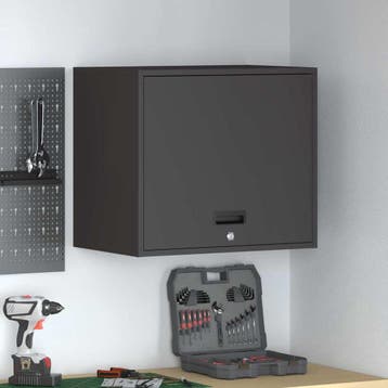 vidaXL Zwart 60 x 40 x 53 cm Poedergecoat staal, Huis en Inrichting, Kasten | Overige, Verzenden, Nieuw