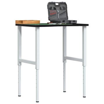 vidaXL Werkbank 80x60x(71,5-98) cm eikenhout donkerbruin, Verzenden