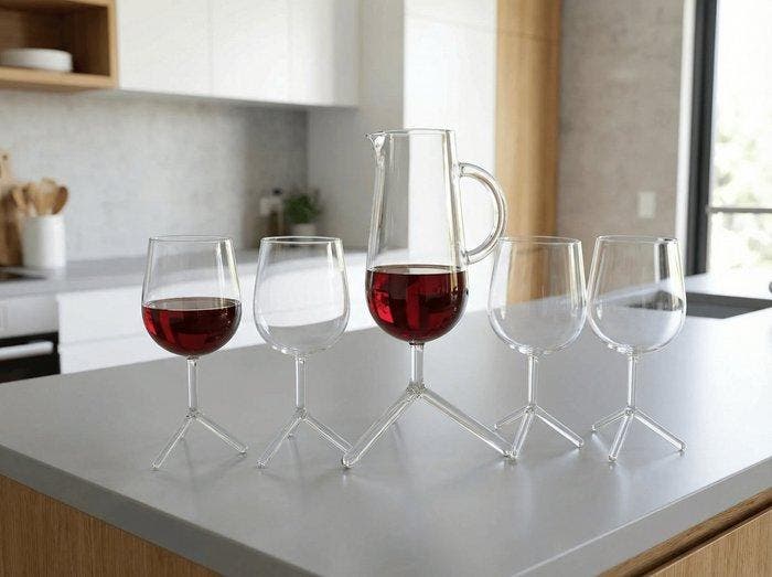1 liter decanter - Maarten Baptist - Décanteur (5) - Louise,, Antiek en Kunst, Antiek | Meubels | Stoelen en Sofa's