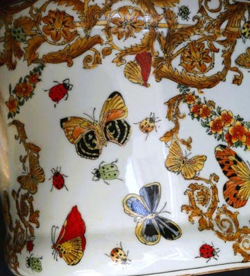 30cm - Jardinière - Porcelaine, après Le Jardin de Versace