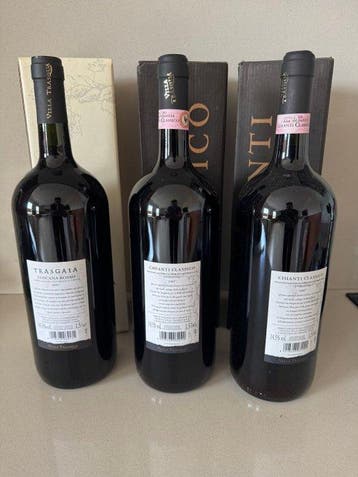 2007 Villa Trasqua Trasgaia & - Chianti Classico - 3 Magnums, Nieuw