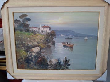 École italienne (XX) - Lago Lombardo