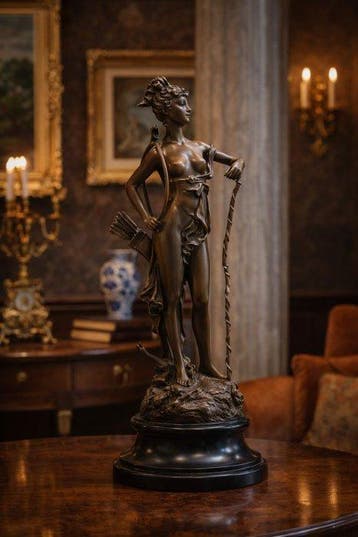 J.B. - Albert - Sculpture, “Diana de Jageres” - 48 cm -
