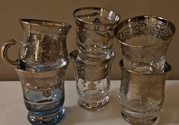 antica cristalleria italiana - Koffieservies (6) - amazing, Antiek en Kunst, Antiek | Meubels | Tafels