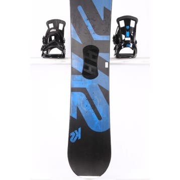 145 snowboard K2 EST. 87, black/blue, p-tex topsheet, FLAT/r, Sport en Fitness, Verzenden, Gebruikt