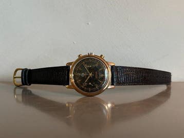 Dollar Watch - Black Gilt Chronograph - Zonder minimumprijs, Nieuw