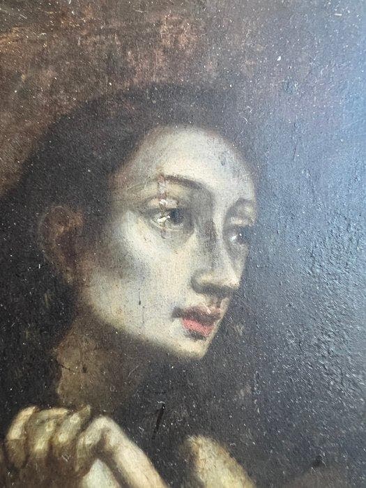 Italiaanse school (XVII) - Maddalena Orante, Antiquités & Art, Art | Peinture | Classique