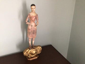 Statue de saint napolitain - 63 cm - Cerisier - 1800-1850