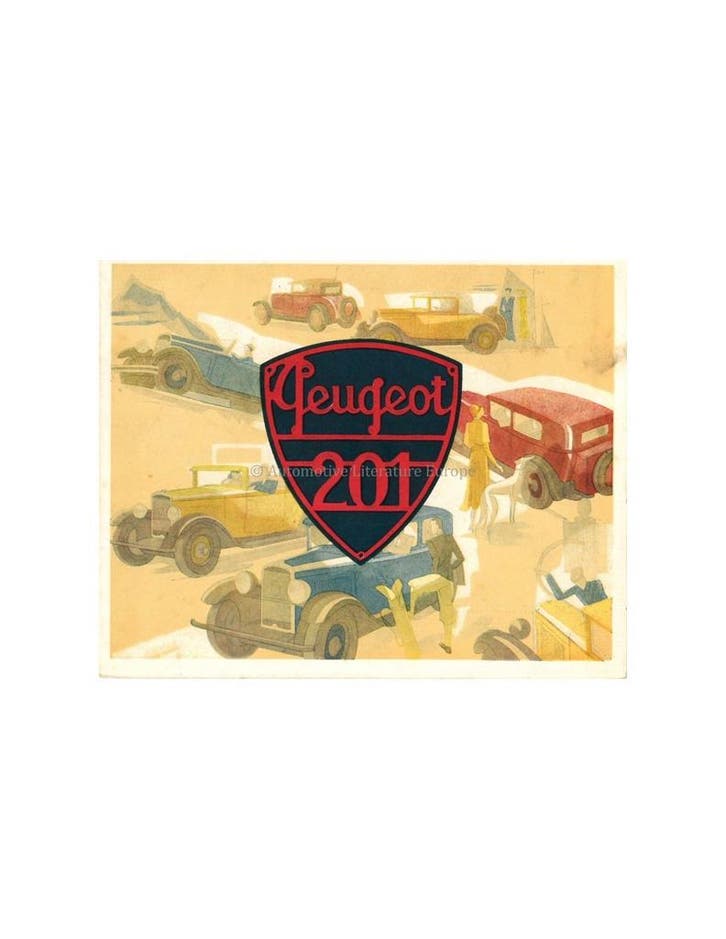 1929 PEUGEOT 201 BROCHURE FRANS, Livres, Autos | Brochures & Magazines, Enlèvement ou Envoi