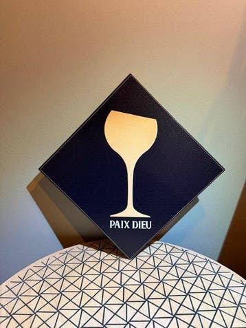 Prachtig embleem Paix Dieu-bier - metalen plaat - 30 cm × 30