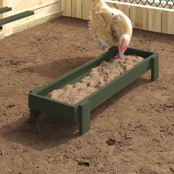 vidaXL Kippen voederbak Olijf Groen Koudgewalst Staal, Verzenden, Nieuw