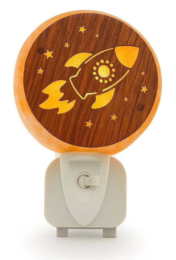 nachtlampje-raket-himalayazout-energiezuinig (Lampen), Maison & Meubles, Lampes | Lampes de table, Enlèvement ou Envoi