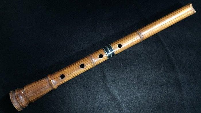 Vintage Japanese Shakuhachi Bamboo Flute - Traditional, Muziek en Instrumenten, Blaasinstrumenten | Blokfluiten