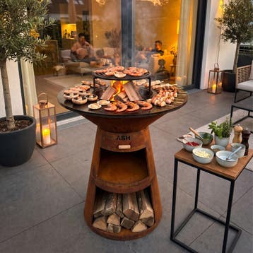 ASH Freya Plancha BBQ Cortenstaal, Tuin en Terras, Verzenden, Nieuw