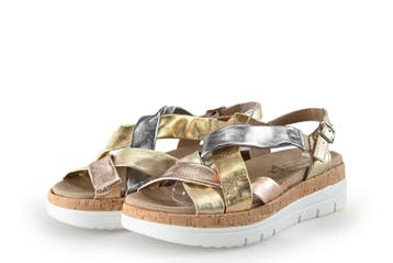 Solemade Sandalen in maat 38 Goud, Overige kleuren, Verzenden, Sandalen of Muiltjes, Zo goed als nieuw