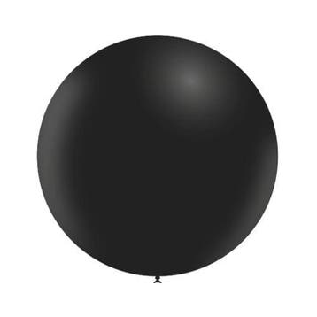 Zwarte Reuze Ballon 60cm, Verzenden, Nieuw