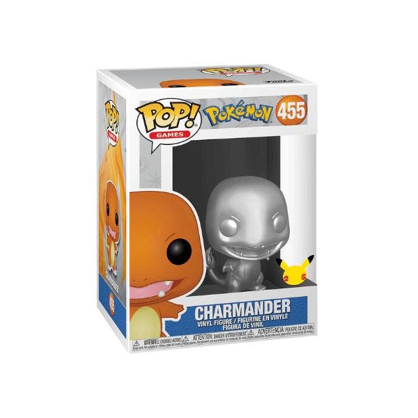 Funko Pop!  Pokemon  Charmander Silver Metallic 455 20th, Collections, Jouets miniatures, Envoi