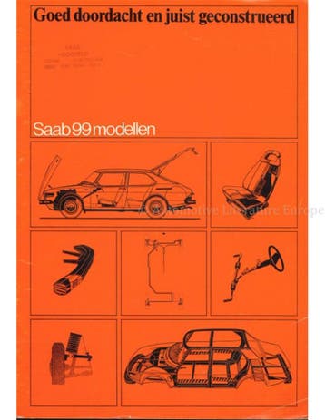 1977 SAAB 99 BROCHURE NEDERLANDS