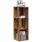 vidaXL Hoekkast 33x33x100 cm bewerkt hout oud houtkleurig, Verzenden