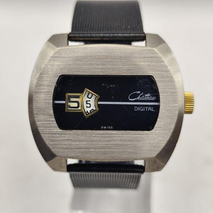 Chateau - Digital jump hour - Sans prix de réserve - Homme -, Handtassen en Accessoires, Horloges | Heren