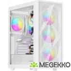 GENESIS NPC-2173 Diaxid 605 ARGB Midi Tower Wit, Verzenden, Nieuw