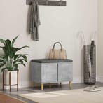 vidaXL Hallenbank Beton Grijs 60 x 38 x 46 cm Geengineerd, Verzenden, Nieuw