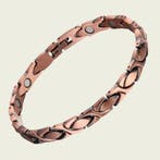 Luxe gezondheidsarmband magnetisch koper - 0,7 cm, Ophalen of Verzenden
